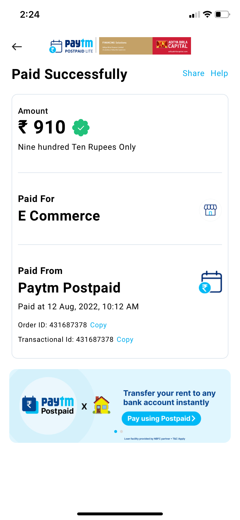 How to close Paytm Postpaid